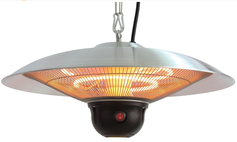 Distance between patio heater and ceiling