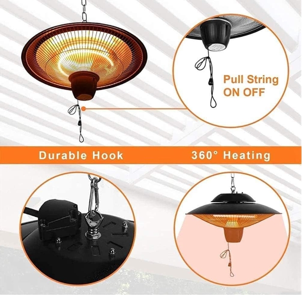 Desktop electric heater